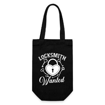 Locksmith Locksmith Wanted Unlock My Heart - Gift Bag for Bottles - black - Front