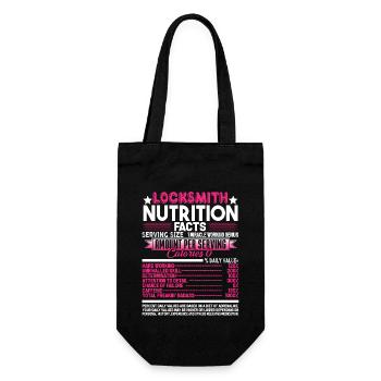 Locksmith Locksmith Nutrition Facts - Gift Bag for Bottles - black - Front