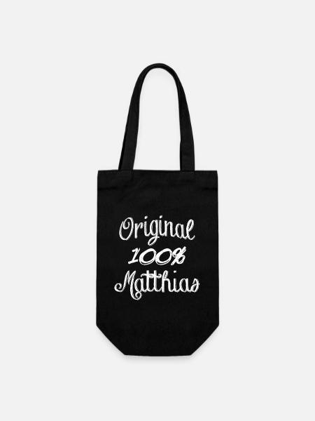 100% Original Matthias - Geschenkbeutel für Flaschen - Schwarz