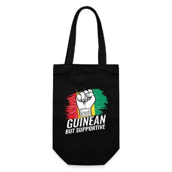 Pas guinéen mais un drapeau de la République de Guinée favorable - Sac à bouteille - noir - Devant