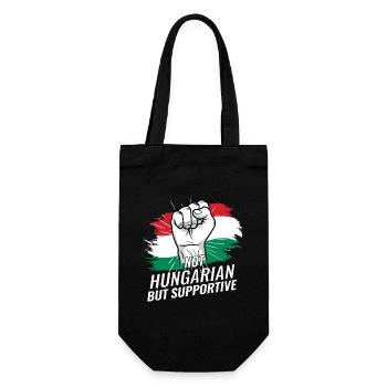 Pas hongrois mais favorable à la Hongrie Pays du drapeau - Sac à bouteille - noir - Devant