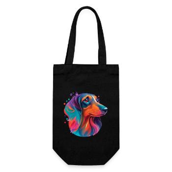 Teckel Teckel Chien Chiens Chiens Chien Amour Pet - Sac à bouteille - noir - Devant