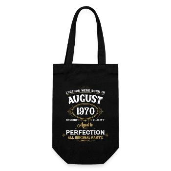 Les légendes sont nées en août 1970 - Sac à bouteille - noir - Devant