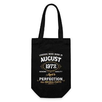 Les légendes sont nées en août 1972 - Sac à bouteille - noir - Devant