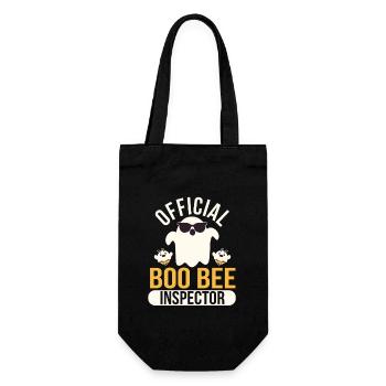 Official Boo Bee Inspector Halloween Humor Lust - Gift Bag for Bottles - black - Front