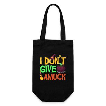 I don't give up, funny halloween witch hat - Gift Bag for Bottles - black - Front