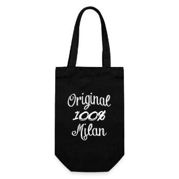 Original 100% Milan - Gift Bag for Bottles - black - Front