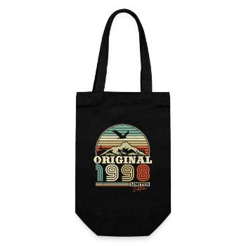 Cadeau d’anniversaire né en 1998, 25 ans - Sac à bouteille - noir - Devant