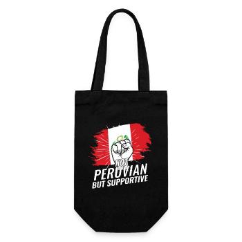 Pas péruvien mais favorable au Pérou - Sac à bouteille - noir - Devant