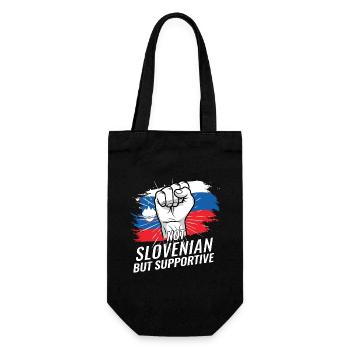 Pas slovène mais favorable au drapeau slovène - Sac à bouteille - noir - Devant