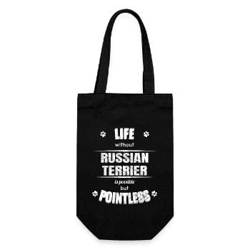 La vie est possible mais inutile - Russian Terrier - Sac à bouteille - noir - Devant