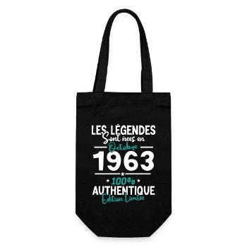 Les Légendes d'Octobre 1963 - 60 ans - Sac à bouteille - noir - Devant