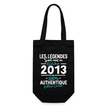 Legends October 2013 - 10 years - Gift Bag for Bottles - black - Front