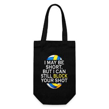 I Can Block Your Shot Beach Volleyball - Gift Bag for Bottles - black - Front