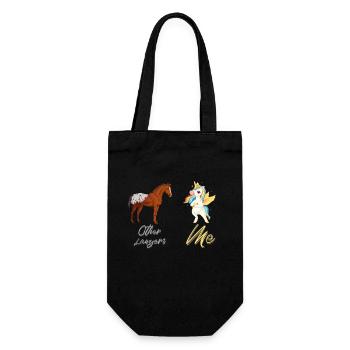 Other Lawyers Me Unicorn Horse - Gift Bag for Bottles - black - Front