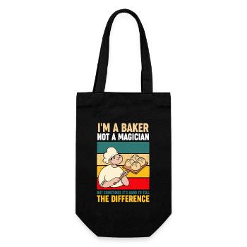 I'm A Baker Not A Magician Baking Lover - Gift Bag for Bottles - black - Front
