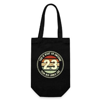 23ème anniversaire pour que vous voyiez avec 23 cadeaux rétro - Sac à bouteille - noir - Devant