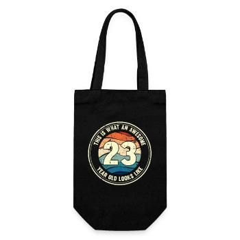 23ème anniversaire pour que vous voyiez avec 23 cadeaux rétro - Sac à bouteille - noir - Devant
