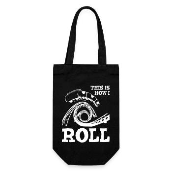 This is How I Roll Roller Coaster1 - Gift Bag for Bottles - black - Front