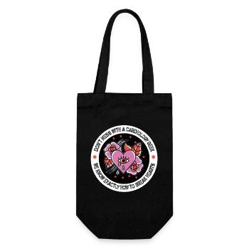 Cardiology Knows How To Break Hearts - Gift Bag for Bottles - black - Front