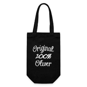 100% Original Oliver - Gift Bag for Bottles - black - Front