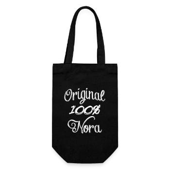 100% Original Nora - Geschenkbeutel für Flaschen - Schwarz - Vorne