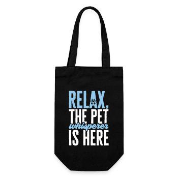 Pet Sitting Cat Dog Pet Sitter - Sac à bouteille - noir - Devant