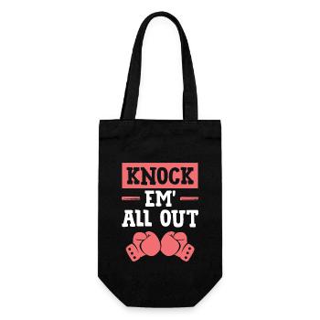 knock out boxes - Geschenkbeutel für Flaschen - Schwarz - Vorne