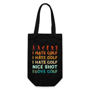 Golf Golfing - Gift Bag for Bottles - black - Front
