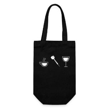 Vin - Café - Fléchettes - - Sac à bouteille - noir - Devant