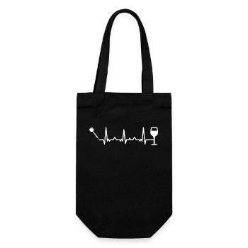 Wine - Heart palpitations - Darts - - Gift Bag for Bottles - black - Front