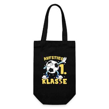 Aufstieg 1. Klasse - Geschenkbeutel für Flaschen - Schwarz - Vorne