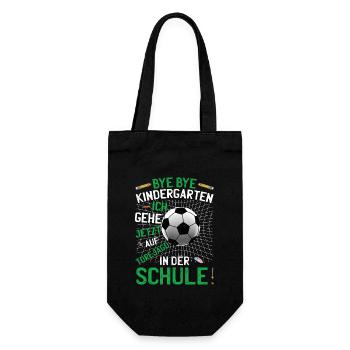 Einschulung Schultüte Schulanfang Schulkind - Geschenkbeutel für Flaschen - Schwarz - Vorne