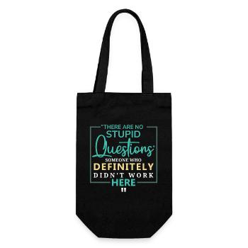 Sarcastic Coworker Ironic Saying - Gift Bag for Bottles - black - Front