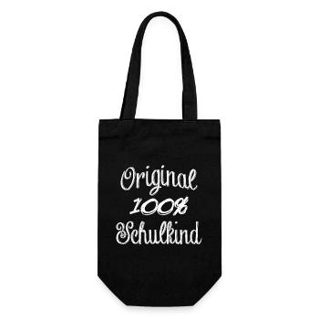 Original 100% schoolchild - Gift Bag for Bottles - black - Front