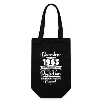 Décembre 1963 60 Ans - Sac à bouteille - noir - Devant