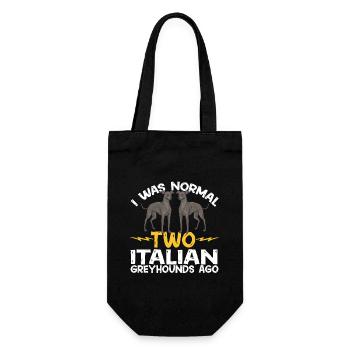 Italian Greyhound Greyhound Dogs - Gift Bag for Bottles - black - Front