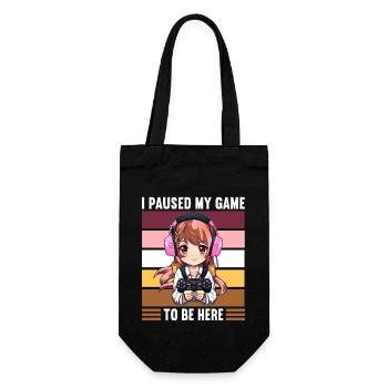 Gaming Console PC Gamer Girl Gamer Girl - Gift Bag for Bottles - black - Front