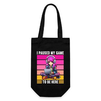 Gaming Console PC Gamer Girl Gamer Girl - Gift Bag for Bottles - black - Front