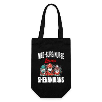 St. Patrick's Day Medical-Surgical Design - Gift Bag for Bottles - black - Front