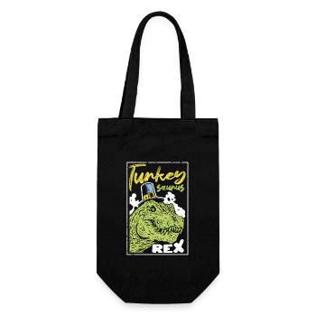Turquie Saurus T Rex Thanksgiving Day Pèlerin Dino - Sac à bouteille - noir - Devant