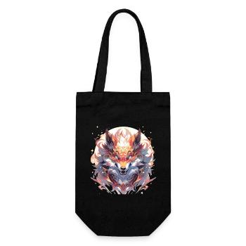 Renard Renard Renard Bébé Habitant de la forêt - Sac à bouteille - noir - Devant