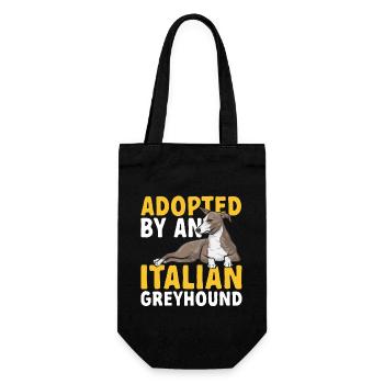 Italian Greyhound Greyhound Dogs - Gift Bag for Bottles - black - Front