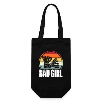 Badminton - Gift Bag for Bottles - black - Front