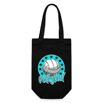 Volleyball - Gift Bag for Bottles - black - Front