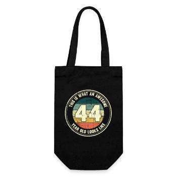 44e anniversaire pour que vous voyiez avec 44 cadeaux rétro - Sac à bouteille - noir - Devant