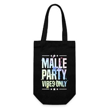 Malle Party Vibes - Geschenkbeutel für Flaschen - Schwarz - Vorne
