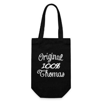 Original 100% Thomas - Gift Bag for Bottles - black - Front