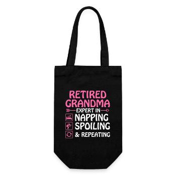 Grand-mère retraitée Pension de retraite Grand-mère Reti - Sac à bouteille - noir - Devant