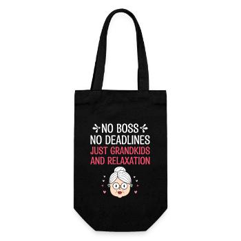 Grand-mère retraitée Pension de retraite Grand-mère Reti - Sac à bouteille - noir - Devant